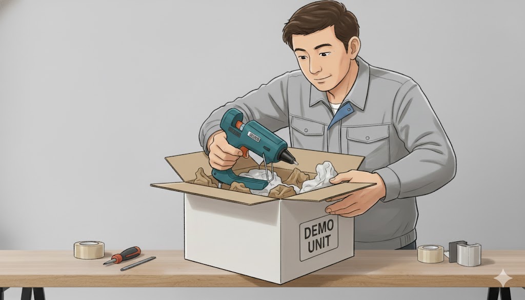 デモ機梱包のイメージ